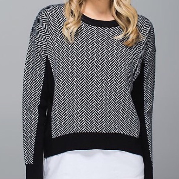 Lululemon Herringbone Merino Wool Sweater - Picture 2 of 8